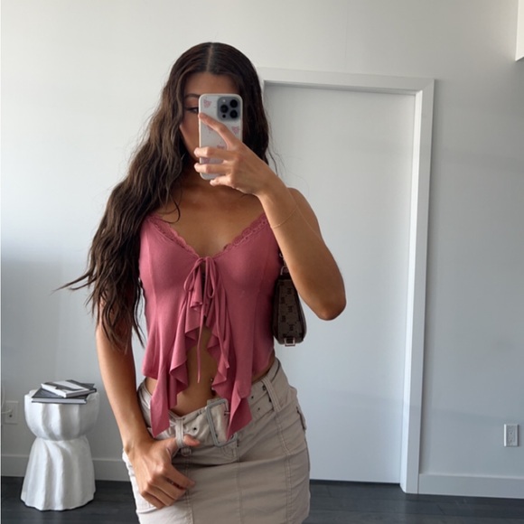 Urban outfitters flowy crop top - Picture 2 of 4